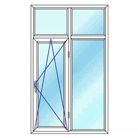 -1 قیمت پنجره دو جداره UPVC فریم باز سازی دو لنگه