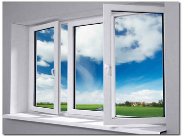 پنجره upvc تک حالته